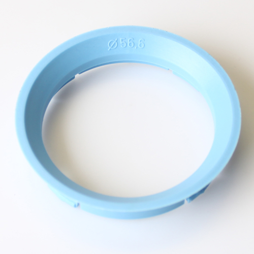 Středící kroužek 63,3 / 56,6 plast, světle modrá, přesah kužele 6mm