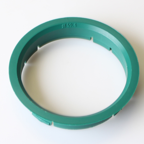 Středící kroužek 63,3 / 59,6 plast, tmavě zelená, přesah kužele 6mm