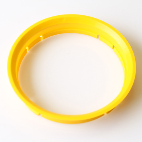 Středící kroužek 72,5 / 71,6 plast, žlutá, přesah kužele 6mm