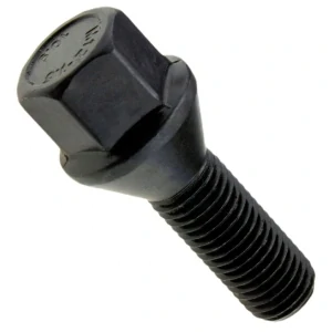 Šroub na kola M14x1,25x30 černý, kužel, klíč 17