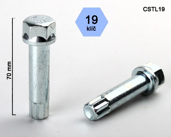 Klíč na šrouby (matice) s vnitřním mnohohranem, hlava klíče 19mm, BIMECC