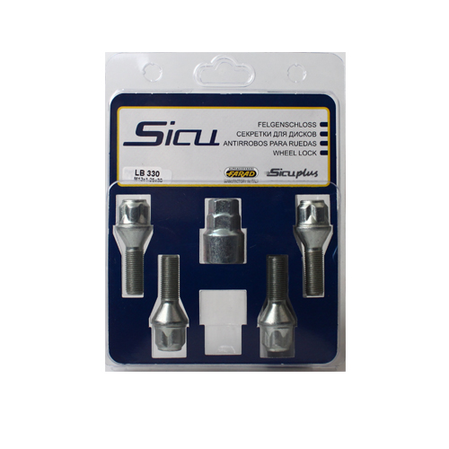 Pojistné šrouby SICU M12x1,25x30mm, kužel, klíč 17/19