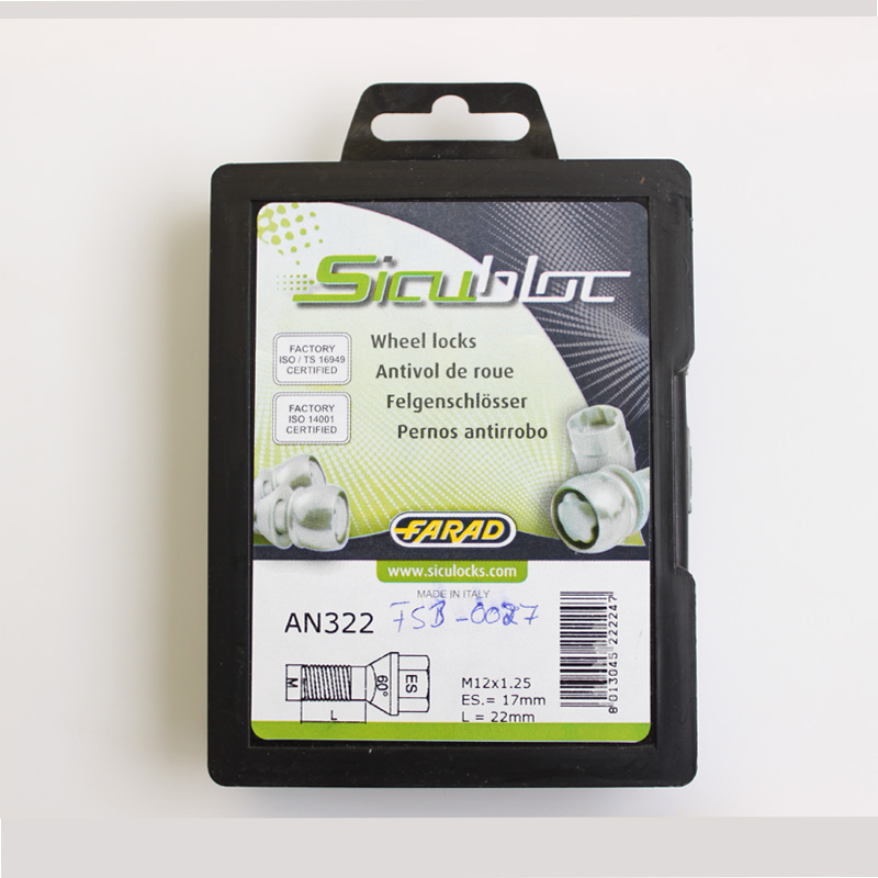 Pojistné šrouby SICUBLOC M12x1,25x22 kužel, klíč 17