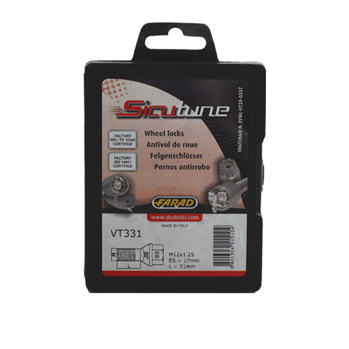 Pojistné šrouby SICUTUNE M12x1,25x31 kužel, klíč 17/19