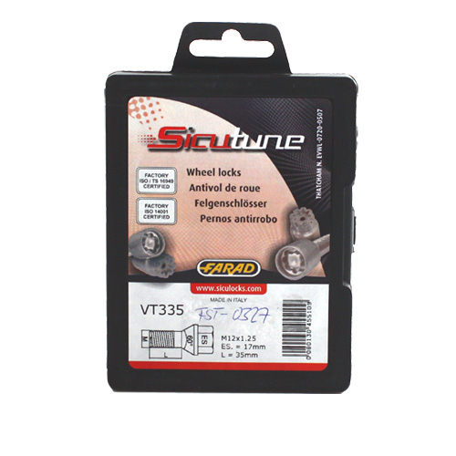 Pojistné šrouby SICUTUNE M12x1,25x35 kužel, klíč 17/19