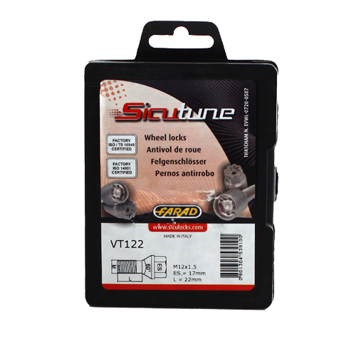 Pojistné šrouby SICUTUNE M12x1,5x22 kužel, klíč 17/19