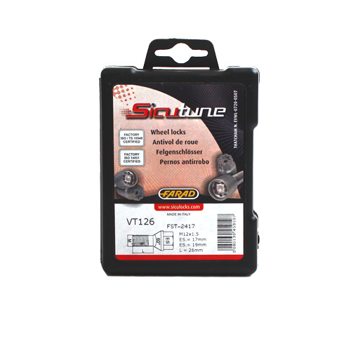 Pojistné šrouby SICUTUNE M12x1,5x26 kužel, klíč 17/19