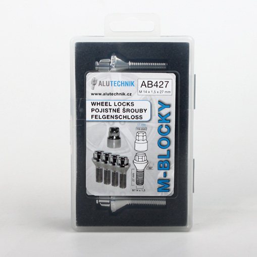 Pojistné šrouby M-BLOCKY M14x1,50x27mm, kužel, klíč 17/19