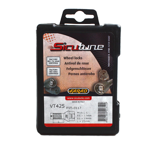 Pojistné šrouby SICUTUNE M14x1,5x25 kužel, klíč 17/19