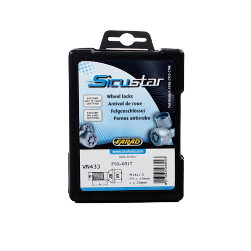 Pojistné šrouby SICUSTAR M14x1,5x33 kužel, klíč 17