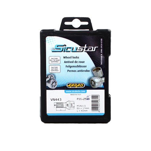 Pojistné šrouby SICUSTAR M14x1,5x43 kužel, klíč 17