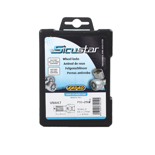 Pojistné šrouby SICUSTAR M14x1,5x47 kužel, klíč 17