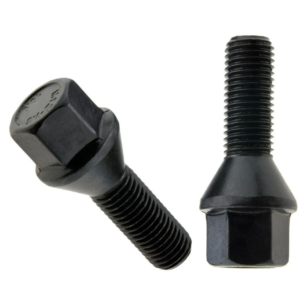Šroub na kola M12x1,5x35, černý, kužel, klíč 17