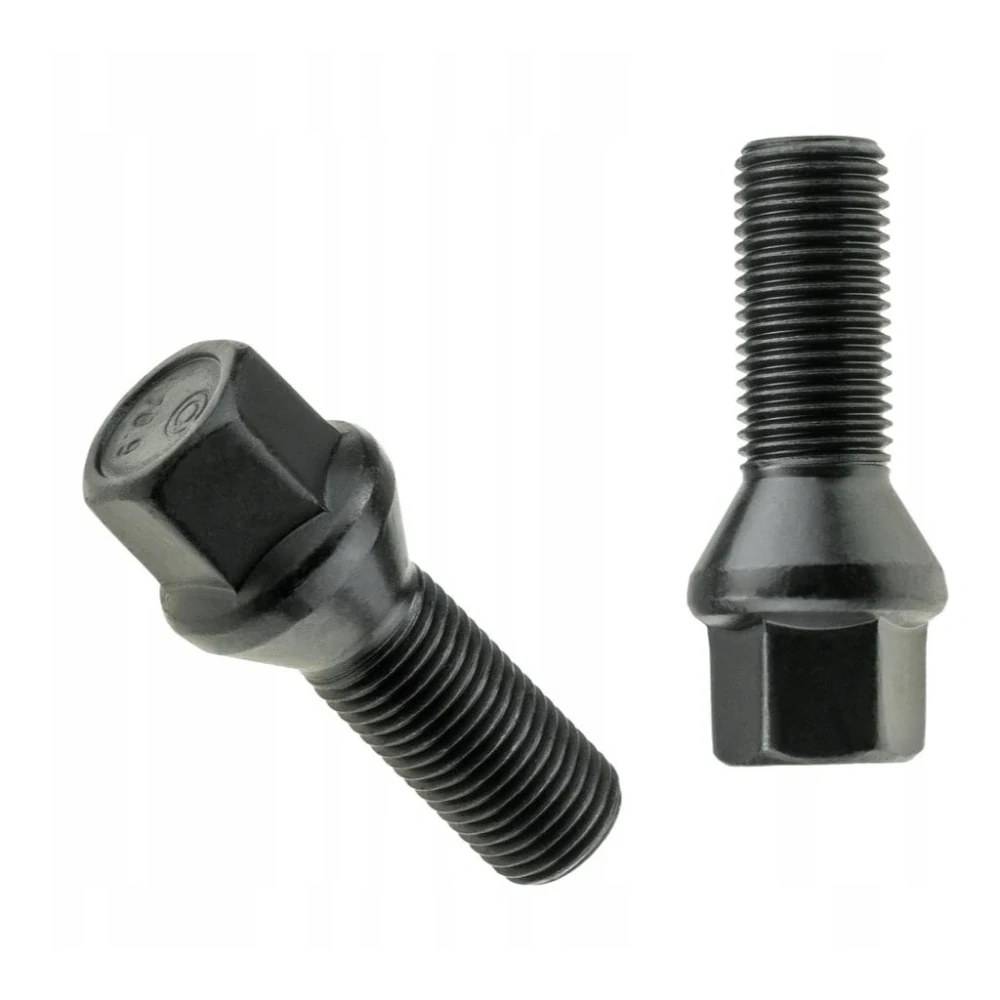 Šroub na kola M14x1,5x28 černý, kužel, klíč 17
